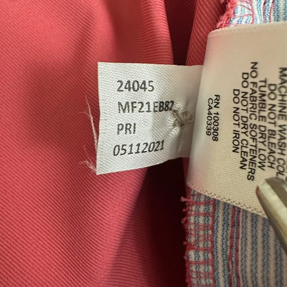 Peter Millar Chino Shorts Salem Nantucket Pink Performance Golf Casual Men 36